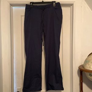 Dark Blue Anti Microbial Stretch Waist Cotton Blend Scrub Pants NeverUsed